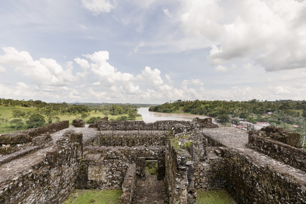 The view of the surroundings from the fortress in El Castillo Village.