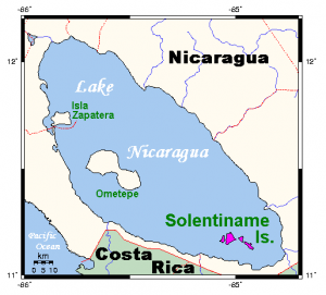 Solentiname islands map